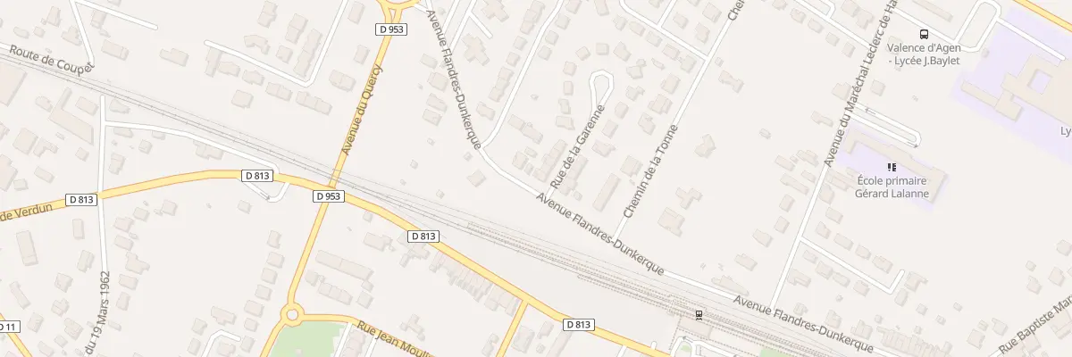 Plan du 1 Rue de La Garenne à Valence