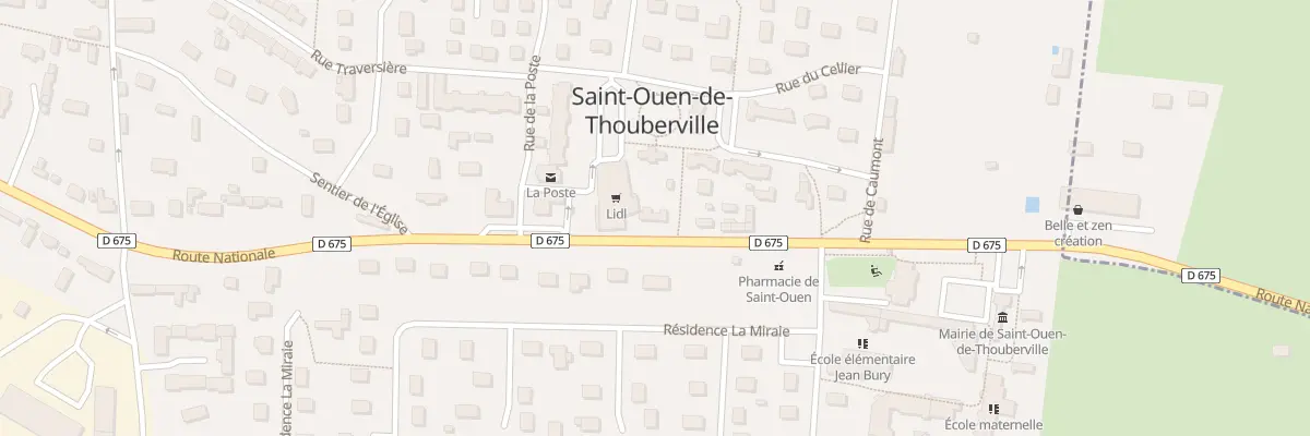 Plan du 114 Rte Nationale à Saint-Ouen-de-Thouberville
