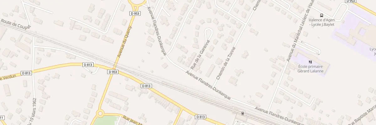 Plan du 2 Rue de La Garenne à Valence