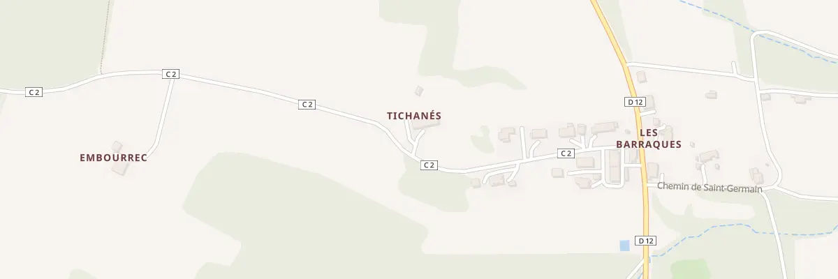 Plan du 290 Che des Barraques à Sainte-Marie