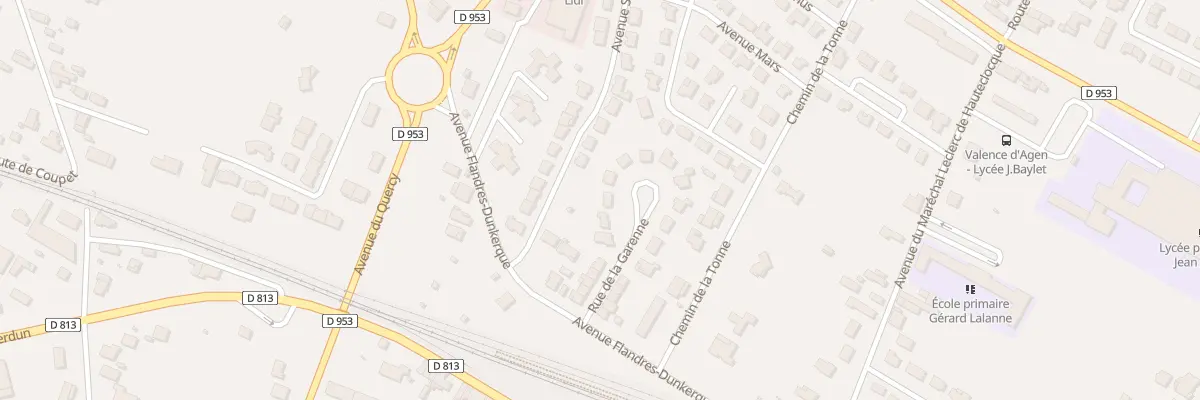 Plan du 8 Rue de La Garenne à Valence