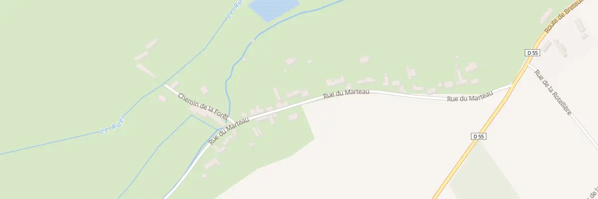 Plan du 13 Rue du Marteau à Breteuil