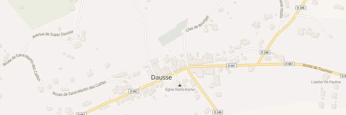 Plan du 26 Rte de Villeneuve à Dausse