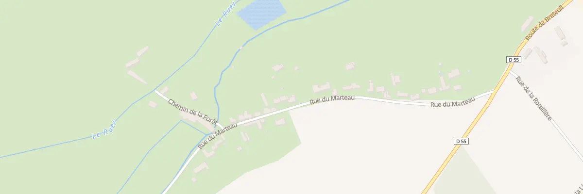 Plan du 15 Rue du Marteau à Breteuil