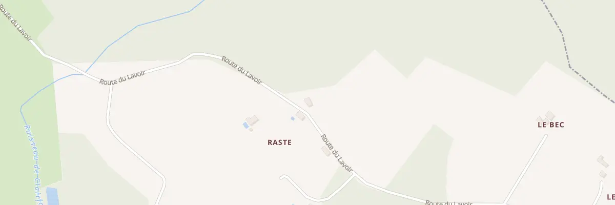Plan du 33 Raste-Sud à Biron