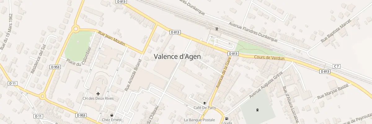 Plan du 30 Rue du Château à Valence