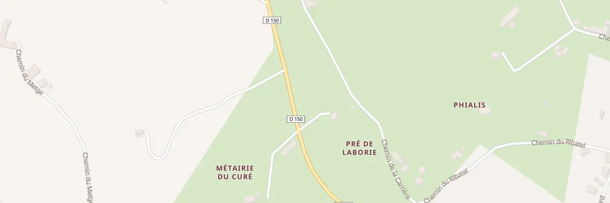 Plan du 1 Pre de Laborie à Lacapelle-Biron