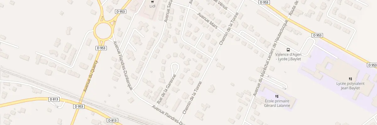 Plan du 13 Rue de La Garenne à Valence
