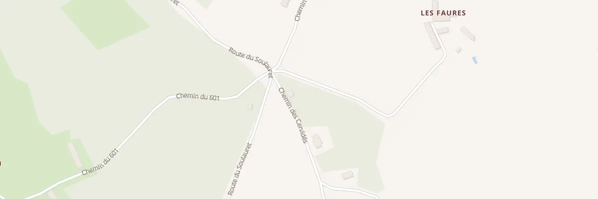 Plan du 26 Les Faures à Gaugeac