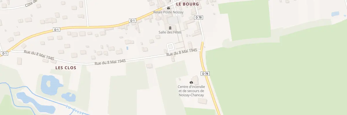 Plan du 1 Rue du 8 Mai 1945 à Noizay