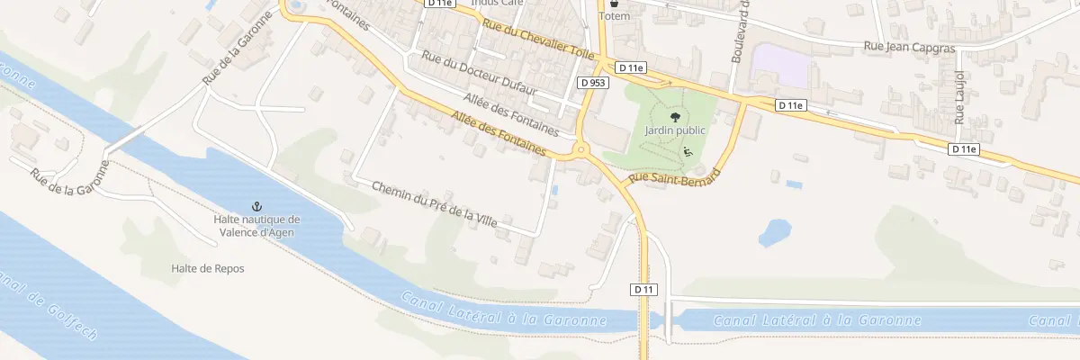Plan du 9 All des Fontaines à Valence