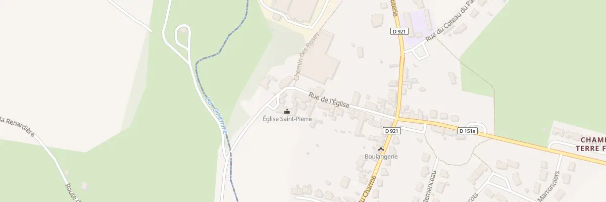 Plan du 8 Rue de l’Eglise à Cormenon