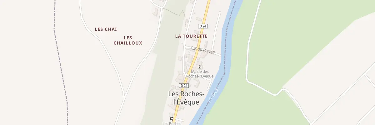 Plan du 65 Grande Rue aux Roches-l’Évêque