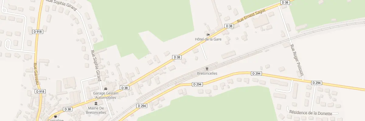Plan du 22 Rue Ernest Sagot à Bretoncelles