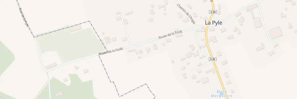 Plan du 7 Rte de la Foret à La Pyle