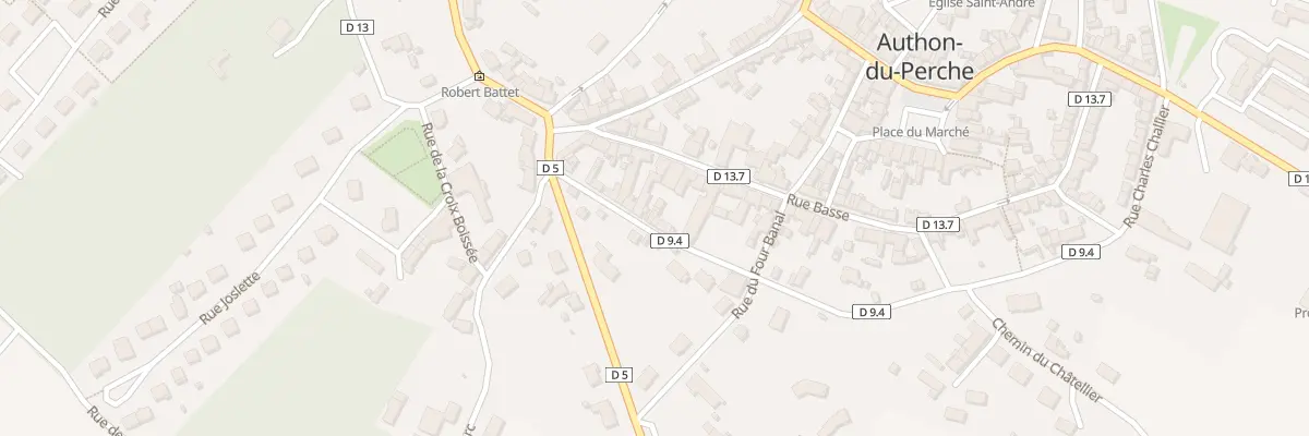 Plan du 6 Rue des Fossés à Authon-du-Perche