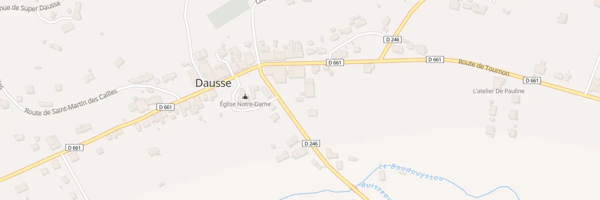 Plan du 37 Dausse Est à Dausse