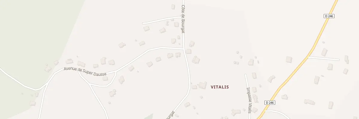 Plan du 373 Côte de Bourgat à Dausse