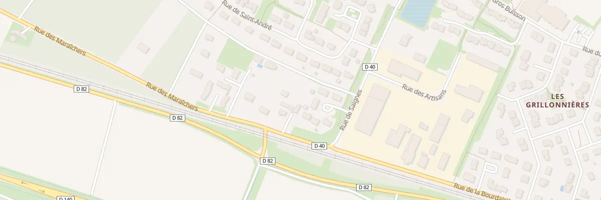 Plan du 2 Rue des Maraichers à Saint-Martin-le-Beau