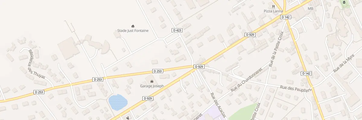 Plan du 28 Rue Notre Dame de Pontmain à Yerville