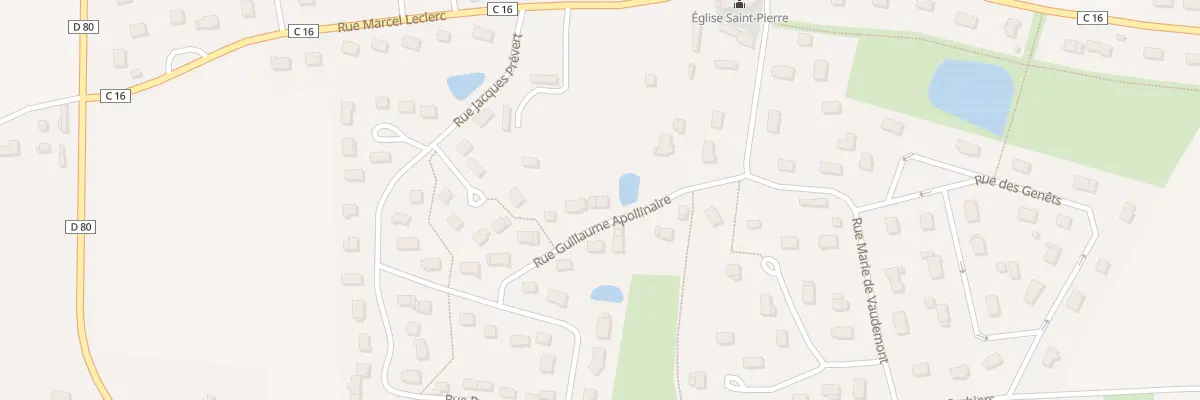 Plan du 9 Rue Guillaume Apollinaire à Saint-Pierre-du-Bosguérard