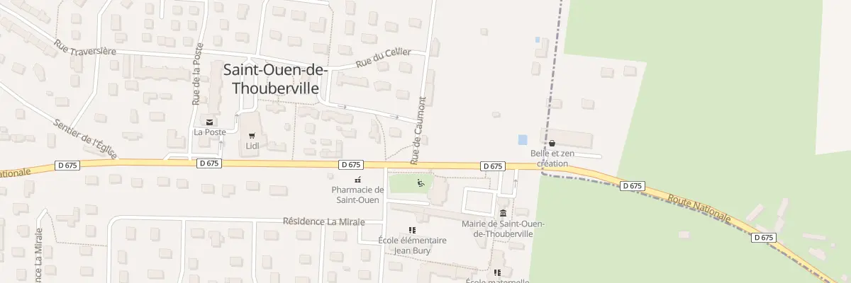 Plan du 1A Rue de Caumont à Saint-Ouen-de-Thouberville
