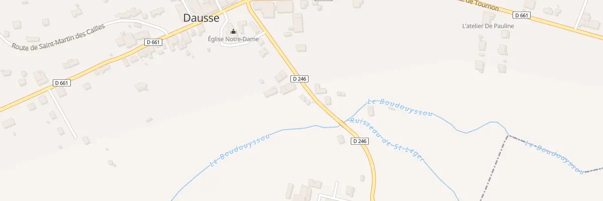 Plan du 190 Av Pierre Fournié à Dausse