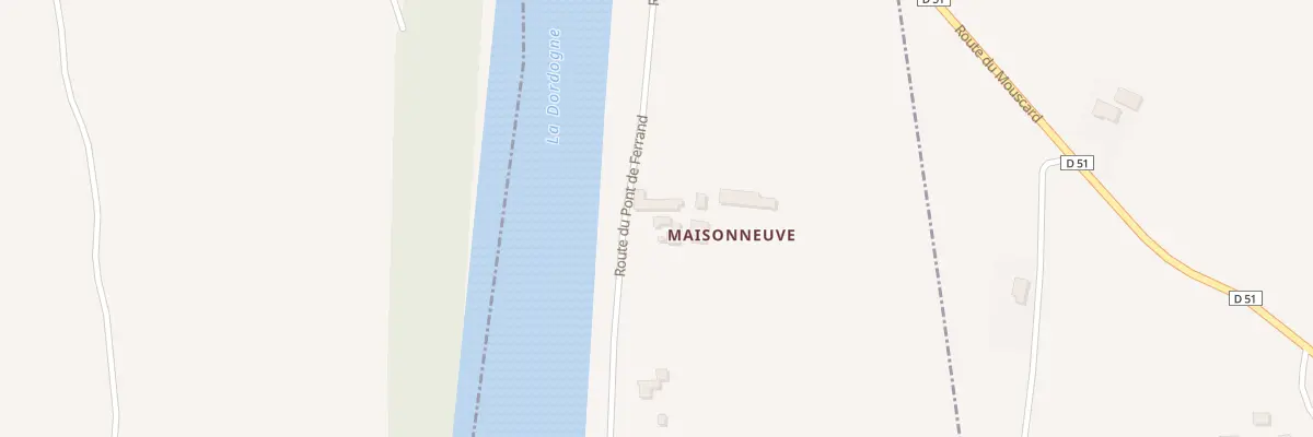 Plan du 2086 Rte du Pont de Ferrand à Limeuil