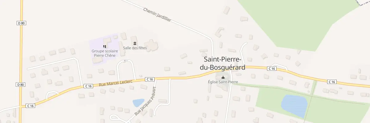 Plan du 4 Rue Marcel Leclerc à Saint-Pierre-du-Bosguérard