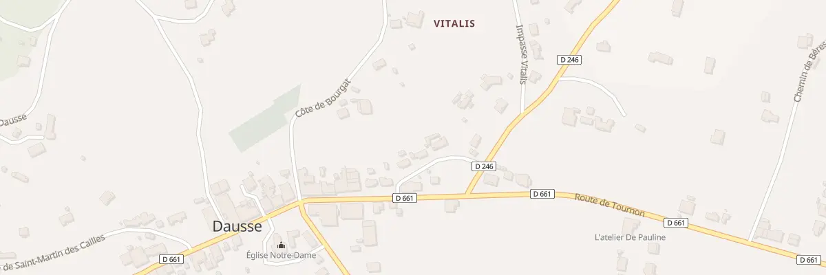 Plan du 53 Rue du 19 Mars 1962 à Dausse