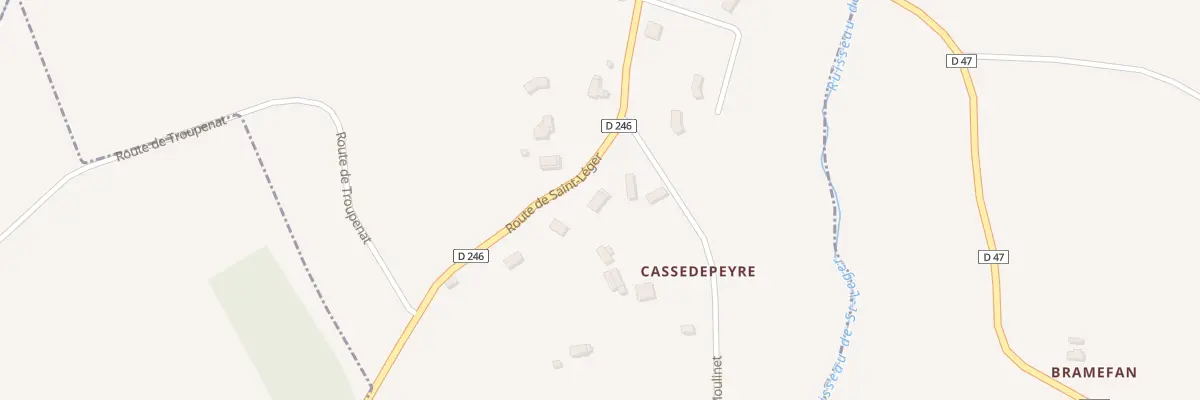 Plan du 263 Rte de Saint-Léger à Dausse