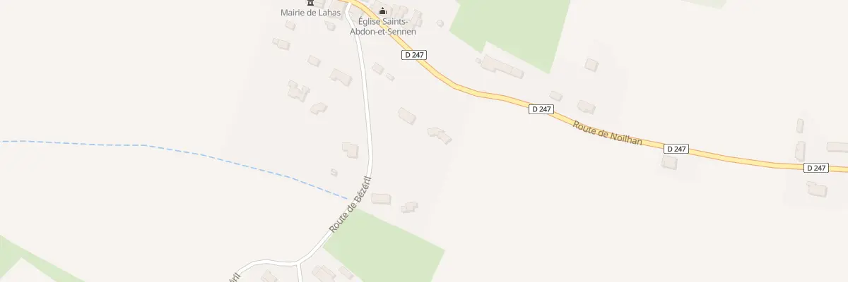Plan du 207 Rte de Bézéril à Lahas