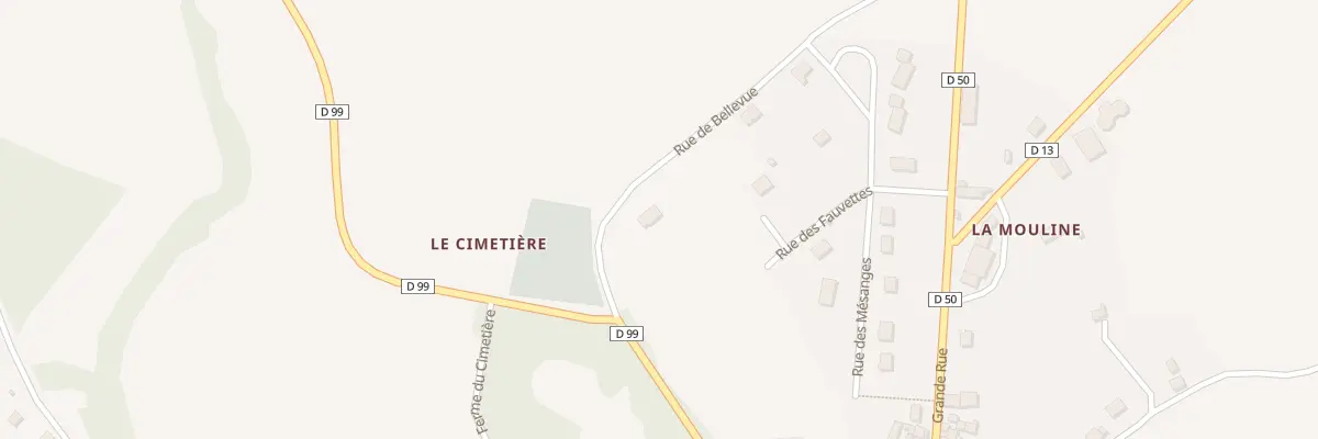 Plan du 2 Rue de Belle-vue à La Celle-Guenand