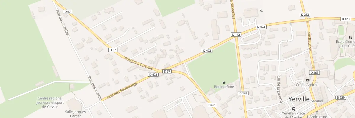 Plan du 225 Rue des Faubourgs à Yerville
