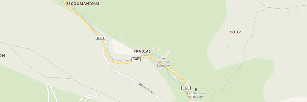 Plan du 151 Pradias à Saint-Lary