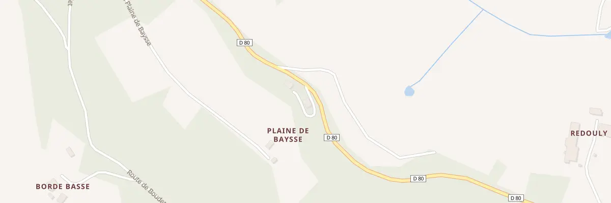 Plan du 5076 Plaines de Baysse à Saint-Amans-du-Pech