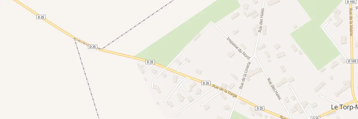 Plan du 494 Rue de la Forge au Torp-Mesnil