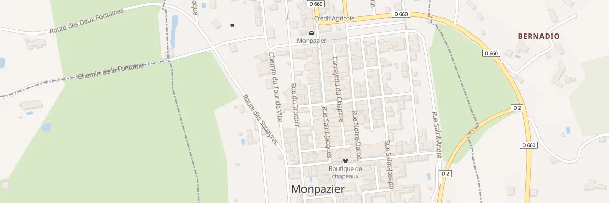 Plan du 1B Rue Transversale à Monpazier