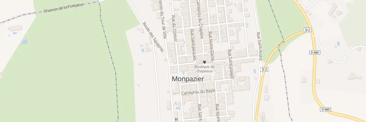Plan du 1 Rue de la Porte de Campan à Monpazier