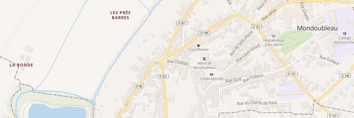 Plan du 5 Rue Chrétien à Mondoubleau