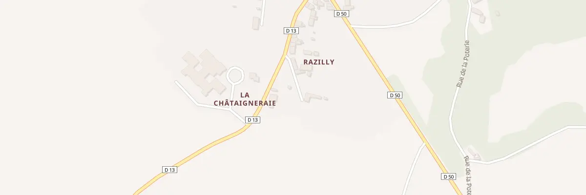Plan du 15 Rte de Razilly à La Celle-Guenand