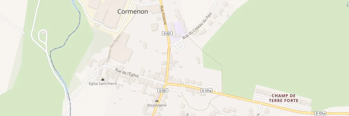 Plan du 7 Rue Poterie à Cormenon
