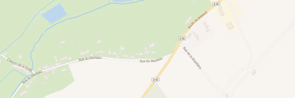 Plan du 37 Rue du Marteau à Breteuil