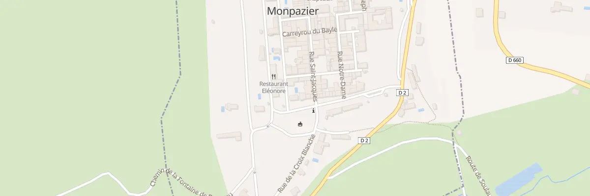 Plan du 291 Le Bourg à Monpazier
