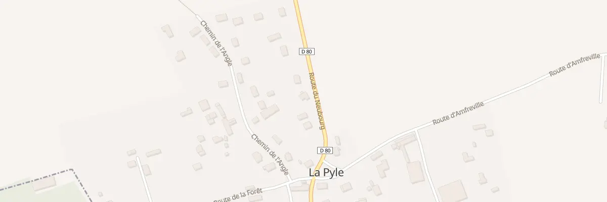 Plan du 10 Rte du Neubourg à La Pyle