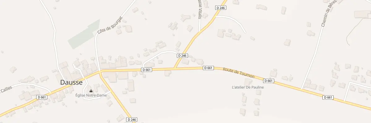 Plan du 21 Rte de Tournon à Dausse