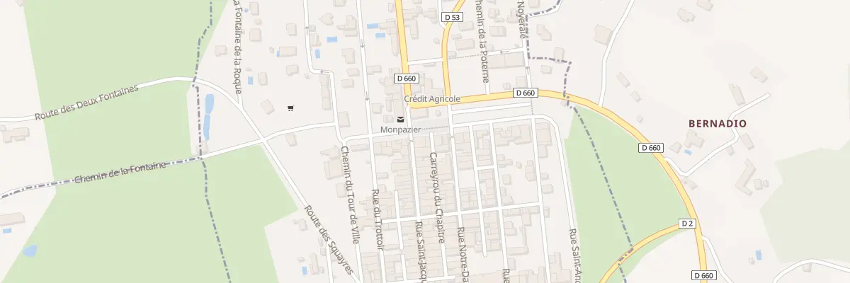 Plan du 252 Le Bourg à Monpazier