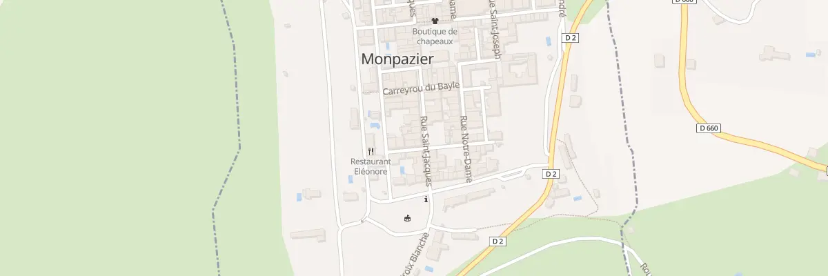 Plan du 9 Rue Saint-Jacques à Monpazier