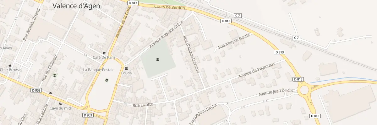 Plan du 20 Rue Alsace-Lorraine à Valence