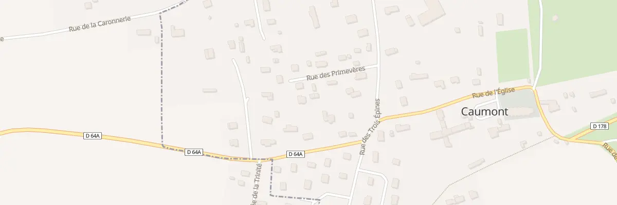Plan du 6 Rue de la Trinite à Caumont